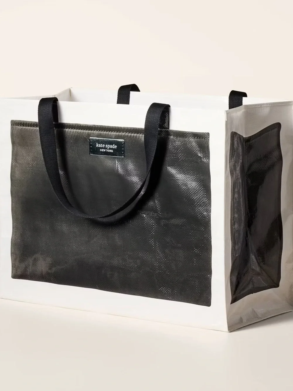 New - Kate Spade X Target - Large Black and White Tote Bag